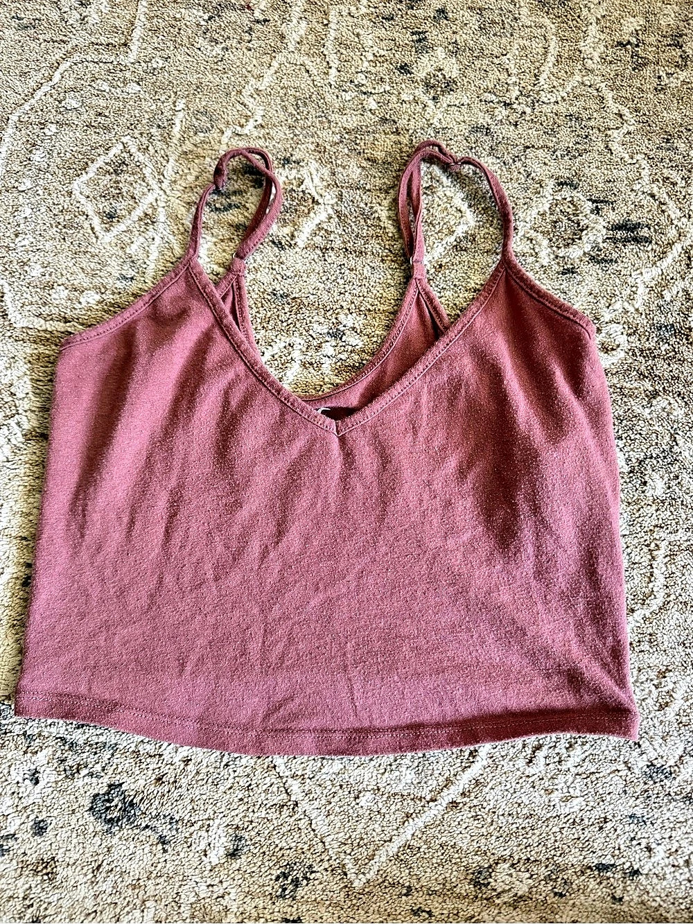 Hollister V-Neck Cami Pink Tank Top